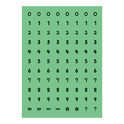 Зеленый Номер ПВХ пластиковые самоклеящиеся наклейки, зелёные, 140x100 мм, наклейки: 9 мм