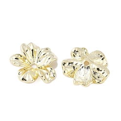 Настоящее золото 14K Шапочки и конусы для бусин, латунные, цветок, реальный 14 k позолоченный, 17.5x18x3.5 мм, отверстие : 1.8 мм