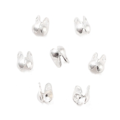 Серебро Стойки покрытие латунь советы шарик, без кадмия и без свинца, серебряные, 4x2.5 мм, отверстия : 0.7 mm и 0.8 мм, внутренний диаметр: 1.8 мм