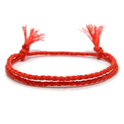 14# Bracelet tressé fait main coloré avec boucle de sécurité simple et à la mode