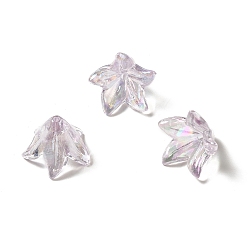 Thistle Transparent Acrylic Bead Caps, Lily Flower, Thistle, 16x12mm, Hole: 1.2mm, 825pcs/500g