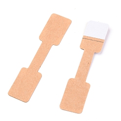 Перу Бумажные ювелирные изделия дисплей ценник карты, бумажный ценник, липкий, прямоугольные, Перу, 6x1.3x0.02 см