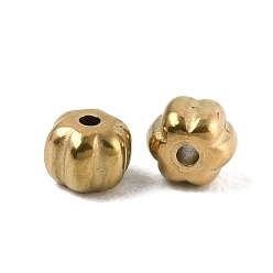 Цветок 304 из нержавеющей стали бусы, реальный 18 k позолоченный, цветок, 4x3 мм, отверстие : 1 мм