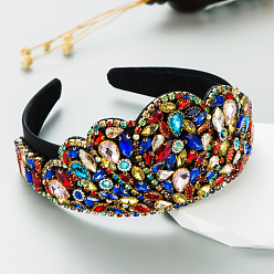 colorful Baroque Luxury Colorful Rhinestone Gemstone Hairband for Women