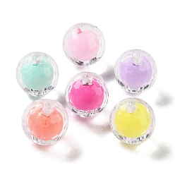 Ronde Perles acryliques transparentes, Perle en bourrelet, ronde, 11.5mm, Trou: 2.5mm, 510 pcs / 500 g