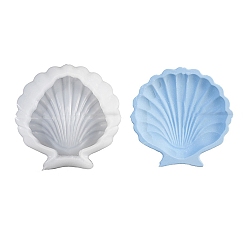 Белый Силиконовые формы в форме ракушки, формы для литья смолы, для уф-смолы, изготовление изделий из эпоксидной смолы, белые, 110x108x22 мм
