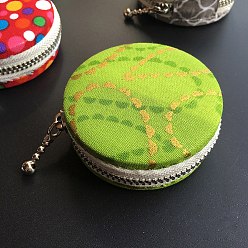 Lawn Green DIY Macaron Coin Purse Kits, Including Aluminium Macaron Bag Button, Zipper, Cloth, Needle & Thread, Lawn Green, Finish Product: 6.2cm