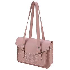 Rosy Brown DIY Imitation Leather Handbag Making Kits, Handmade Shoulder Bags Kit for Beginners, Rosy Brown, 37x27.5x8cm