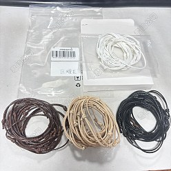 (52) Непрозрачная лаванда 60шт. 4цветов, регулируемый корейский вощеный полиэстерный шнур для изготовления браслетов, для изготовления ювелирных изделий, разноцветные, регулируемым диаметром: 40~70 мм, 15 шт / цвет