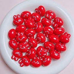 Red Plastic Beads, Rabbit, Red, 20mm, Hole: 2mm