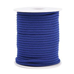 Средно-синий Нейлоновые нити, Миланские шнуры / витые шнуры, светло-синий, 3 мм, около 21.87 ярдов (20 м) / рулон