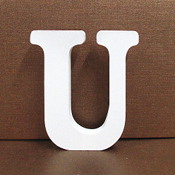 Letter U Буквы деревянные украшения, реквизит для домашнего свадебного украшения, letter.u, 100x100x15 мм