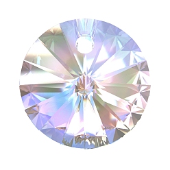 00030 200 Crystal AB Подвески с кристаллами preciosa®, чешский хрусталь, 433 61 306 риволи, 00030 200 кристалл аб, 10 мм, отверстие : 1.4 мм