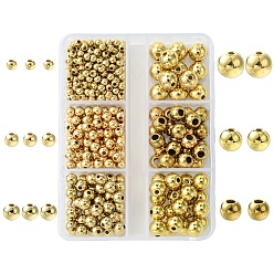 (52) Непрозрачная лаванда CCB пластиковые шарики, для изготовления ювелирных изделий DIY, круглые, разноцветные, 3~8x2.5~7 мм, отверстие : 1.2~2 мм, 428 шт / комплект