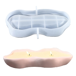 Белый Самородки силиконовые формы, формы для свечей, формы для литья гипсовой смолы, белые, 300x130x47 мм