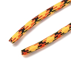 Gold Polycotton-Geflechtschnur mit Innenkern, Runde, für Schnürsenkel, Schlüsselanhänger, Herstellung von Seilarmbändern, Gold, 5 mm, ca. 90~100 Meter/Bündel