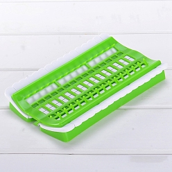 Lime Green 30 Positions Plastic Embroidery Thread Organizer, Embroidery Floss Organizer, Cross Stitch Tool for Yarn Cord Knitter, Lime Green, 17.5x11x2.5cm