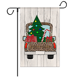 Car Garden Flag for Christmas, Double Sided Burlap House Flags, for Home Garden Yard Office Decorations, Car, 470x320mm
