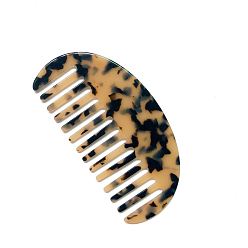 BurlyWood Cellulose Acetate Hair Combs, Arch, BurlyWood, 59x120mm