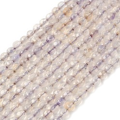 чертополох Природный агат бисер нитей, граненые, круглые, окрашенная и подогревом, чертополох, 4 мм, отверстие : 0.8 мм, около 88~94 шт / нитка, 14.5 дюйм