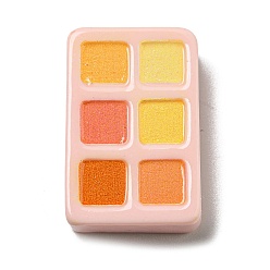 Rectangle Opaque Resin Cosmetics Decoden Cabochons, Eyeshadow Palette, Rectangle, 23.5x15.5x5.5mm
