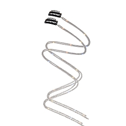 Белый Горный хрусталь шпилька дреды веревки для волос, косы аксессуары для волос для девочек женщина, белые, 540 мм