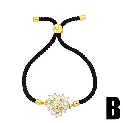 B 18K Gold Plated Paw Print Bracelet with Cubic Zirconia Bone Charm - Creative Love Jewelry