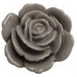 Серый Кабошонов цветок cmолаы, Новые модные цветок, 23x11 мм