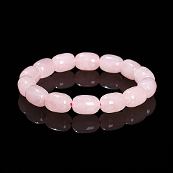 Розовый Кварц Естественно розовый кварц бисером браслеты, прекрасно для женщин, 14x10 мм