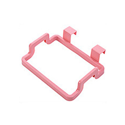Pink Plastic Trash Bag Holder, Under Sink Bag Holder, for Kitchen Cabinets Doors, Pink, 185x140x45mm