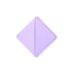 Plum Imitation Leather Book Bookmarks, Rhombus Shaped Corner Page Marker, for Book Reading Lovers Teachers, Plum, 46x46mm