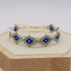 003 Bohemian Ethnic Miyuki Bracelet for Women with Minimalist Geometric Design
