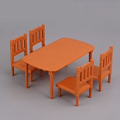 Оранжево-Красный Пластиковая мини модель, аксессуары для кукольного домика с микро-ландшафтом, притворяясь опорными украшениями, оранжево-красный, 122x93x48 мм