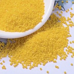 (DB1132) Непрозрачный Канареечный Бусины miyuki delica, цилиндр, японский бисер, 11/0, (дБ 1132) непрозрачная канарейка, 1.3x1.6 мм, отверстие : 0.8 мм, Около 2000 шт / 10 г