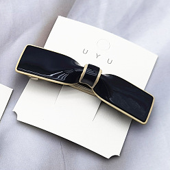 Темно-синий Милая и элегантная акриловая заколка для волос с бантиком - дизайн бабочки, разносторонний, шик.