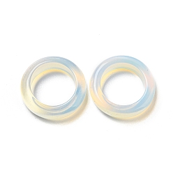 Opalite Opalite Plain Band Ring, Gemstone Jewelry for Women, Inner Diameter: 16~18mm