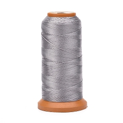 Silver Polyester Threads, for Jewelry Making, Silver, 0.12mm, about 1640.41 yards(1500m)/roll
