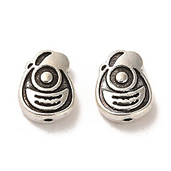 Antique Silver Tibetan Style Alloy Beads, Cadmium Free & Lead Free, Teardrop, Antique Silver, 13x10.5x4.5mm, Hole: 1.4mm, about 418pcs/1000g
