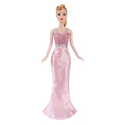 Pink Вечернее платье куклы из ткани, аксессуары для переодевания куклы для девочек, розовые, 300 мм
