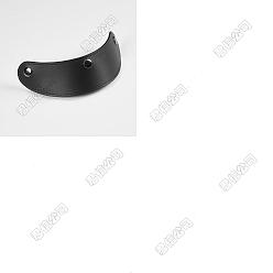 Черный 2шт. имитация кожаной доски для полей шляпы с козырьком, спортивная кепка, солнцезащитный козырек шляпа, с помощью кнопки сплава, чёрные, 228x78x3.5~8.5 мм