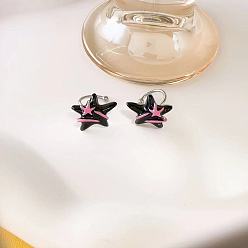 Ear Clip Масляно-розовый зажим для ушей со звездой - минималистичный, элитный дизайн, персонализированный, легкая роскошь, нет отверстия для уха.