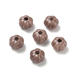 Camel Vintage Handmade Porcelain Beads, Fancy Antique Glazed Porcelain, Pumpkin, Camel, 10~10.5x7mm, Hole: 3mm