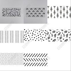 Mixed Shapes 8 шт. 8 стили ПВХ пластиковые водонепроницаемые декоративные наклейки этикетки, разнообразные, 250x120x0.2 мм, 1 шт / стиль