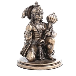 Tan Resin Hanuman Figurines Statue for Home Office Desktop Decoration, Tan, Packaging: 83.8x86.4x114.3mm