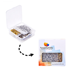 Mixed Color PandaHall Elite Alloy Tibetan Silver Toggle Clasps, Ring, Mixed Color, 17x13mm, 24x3mm, Hole: 2mm, 90sets/box
