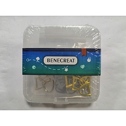 Mixed Color 36Pcs 6 Colors Zinc Alloy D Rings, Buckle Clasps, for Webbing, Strapping Bags, Garment Accessories, Mixed Color, 12x13x3mm, Hole: 8X8mm, 6pcs/color