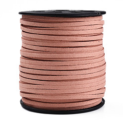 BurlyWood Faux Suede Cords, Faux Suede Lace, BurlyWood, 4x1.5mm, 100yards/roll(300 feet/roll)