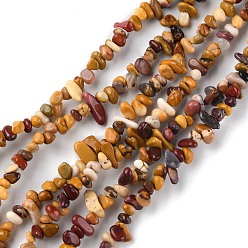 Mokaite Mookaite naturelles brins de perles, puce, 1.5~4.5x3~13x2.5~8mm, Trou: 0.6mm, 30.94~31.97 pouce (78.6~81.2 cm)