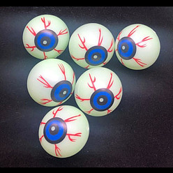 Dark Blue Luminous Plastic Eyeball Model, Glow in The Dark, for Halloween Prank Prop Decoration, Dark Blue, 32mm