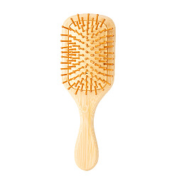 generous Natural Bamboo Hairbrush with Air Cushion for Smooth Styling and Massage